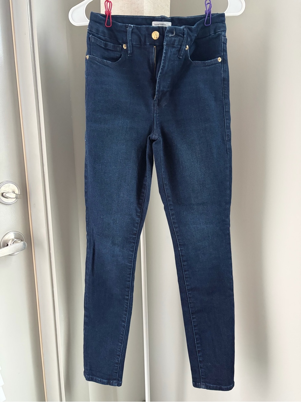 Good American Good Legs High Rise Skinny Jeans 4/27